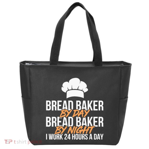 Bread Baking Bread Baker Sordough Baker Bakery Breadmaker Zip Tote Bag