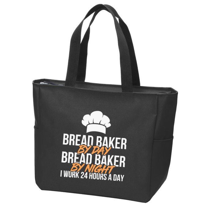 Bread Baking Bread Baker Sordough Baker Bakery Breadmaker Zip Tote Bag