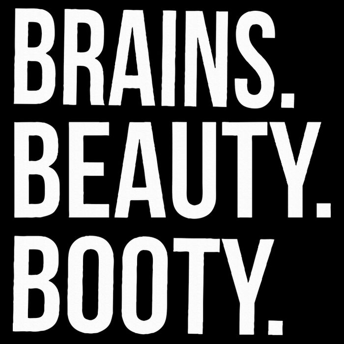 Brains. Beauty. Booty. Cute Funny Workout Impact Tech Backpack