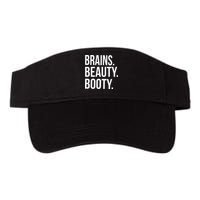 Brains. Beauty. Booty. Cute Funny Workout Visor