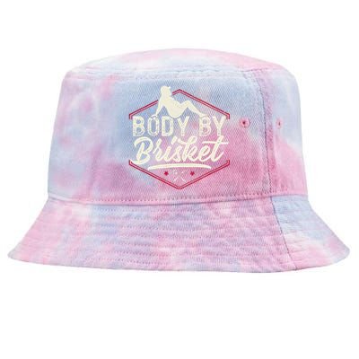 Body By Brisket Funny Steak Lover Grilling BBQ Chef Tie-Dyed Bucket Hat