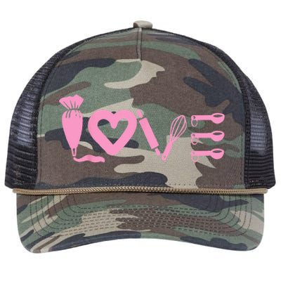 Baking Baker Retro Rope Trucker Hat Cap