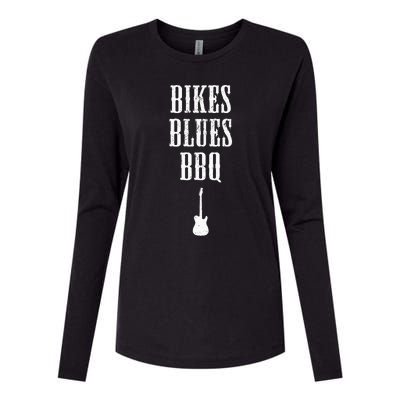 Bikes Blues Barbecue Fayetteville Ar Ozarks Music Womens Cotton Relaxed Long Sleeve T-Shirt