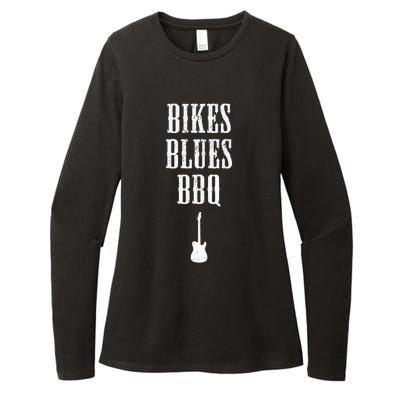 Bikes Blues Barbecue Fayetteville Ar Ozarks Music Womens CVC Long Sleeve Shirt