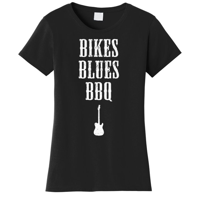 Bikes Blues Barbecue Fayetteville Ar Ozarks Music Women's T-Shirt