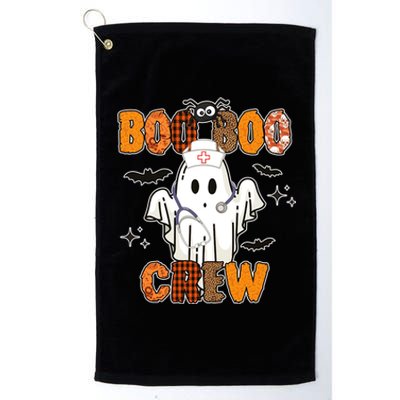 Boo Boo Crew Funny Nurse Halloween Ghost Costume Cute Gift Platinum Collection Golf Towel