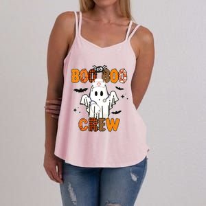 Boo Boo Crew Funny Nurse Halloween Ghost Costume Cute Gift Women's Strappy Tank