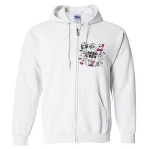 Boo Boo Crew Nurse Halloween SpoọKy Full Zip Hoodie