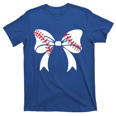 Baseball Bow Coquette Bows Great Gift T-Shirt