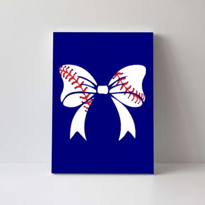 Baseball Bow Coquette Bows Great Gift Canvas