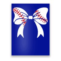 Baseball Bow Coquette Bows Great Gift Poster