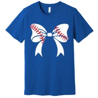 Baseball Bow Coquette Bows Great Gift Premium T-Shirt