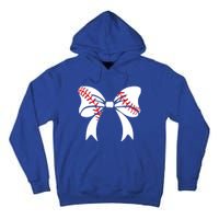 Baseball Bow Coquette Bows Great Gift Tall Hoodie