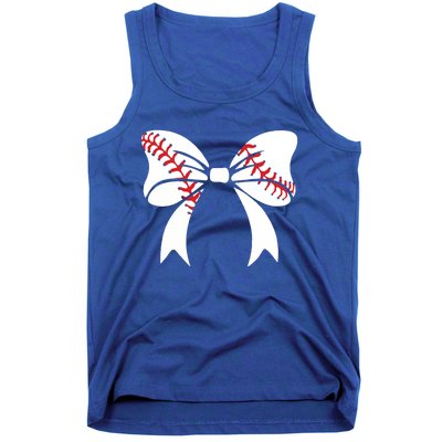 Baseball Bow Coquette Bows Great Gift Tank Top