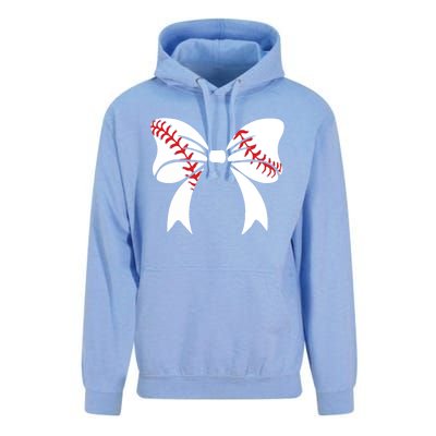 Baseball Bow Coquette Bows Great Gift Unisex Surf Hoodie