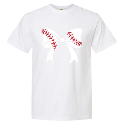 Baseball Bow Coquette Bows Great Gift Garment-Dyed Heavyweight T-Shirt