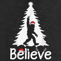Believe Bigfoot Christmas Yetti Funny Xmas Tree Sasquatch Adult Drive Performance Visor