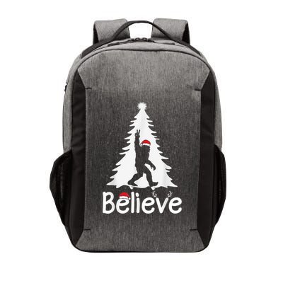 Believe Bigfoot Christmas Yetti Funny Xmas Tree Sasquatch Vector Backpack
