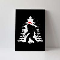 Bigfoot Believe Christmas Tree Sasquatch Santa Funny Bigfoot Canvas