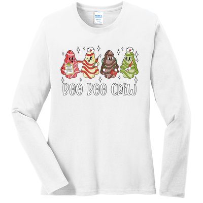 Boo Boo Cpew Nursing Ladies Long Sleeve Shirt