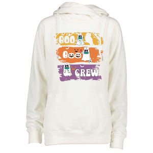 Boo Boo Crew Funny Nurse Halloween Ghost Costume Gift Womens Funnel Neck Pullover Hood