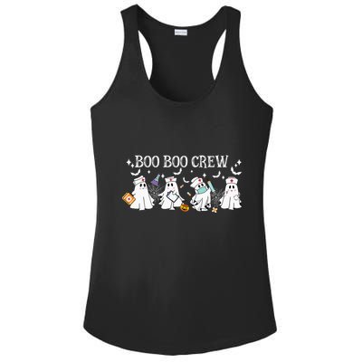 Boo Boo Crew Nurse Ghost Funny Halloween Ladies PosiCharge Competitor Racerback Tank