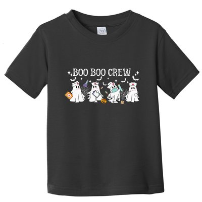 Boo Boo Crew Nurse Ghost Funny Halloween Toddler T-Shirt