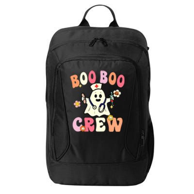 Boo Boo Crew Nurse Ghost Funny Halloween Costume For Gift City Backpack