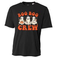 Boo Boo Crew Nurse Ghost Scrub Top Nursing Halloween Costume Cooling Performance Crew T-Shirt