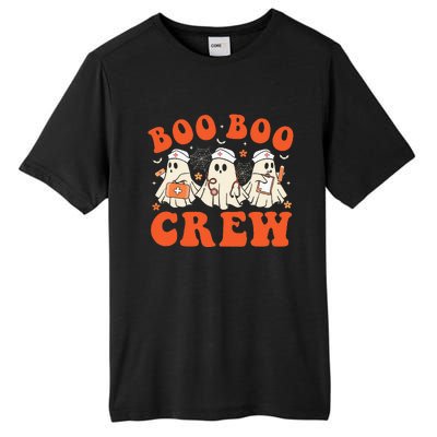 Boo Boo Crew Nurse Ghost Scrub Top Nursing Halloween Costume Tall Fusion ChromaSoft Performance T-Shirt