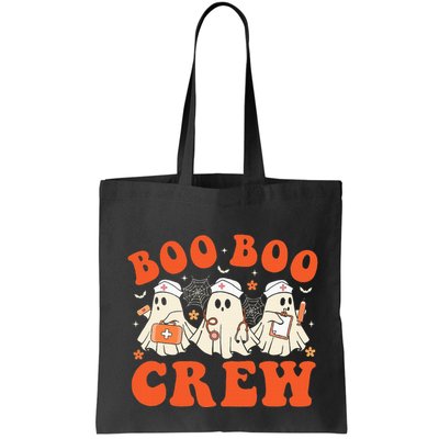 Boo Boo Crew Nurse Ghost Scrub Top Nursing Halloween Costume Bag