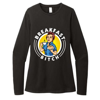 Breakfast Bitch Cool Gift Womens CVC Long Sleeve Shirt