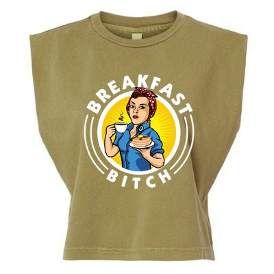 Breakfast Bitch Cool Gift Garment-Dyed Women's Muscle Tee