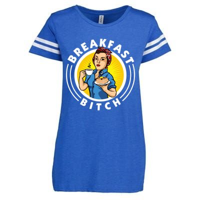 Breakfast Bitch Cool Gift Enza Ladies Jersey Football T-Shirt