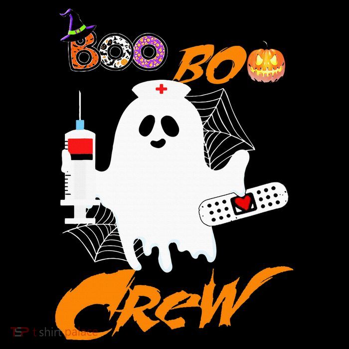 Boo Boo Crew Nurse Ghost Funny Halloween Costume Fun Gifts Tall T-Shirt