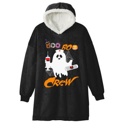 Boo Boo Crew Nurse Ghost Funny Halloween Costume Fun Gifts Hooded Wearable Blanket