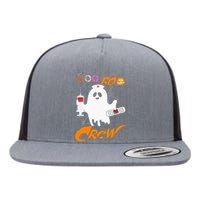 Boo Boo Crew Nurse Ghost Funny Halloween Costume Fun Gifts Flat Bill Trucker Hat