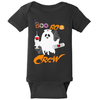 Boo Boo Crew Nurse Ghost Funny Halloween Costume Fun Gifts Baby Bodysuit