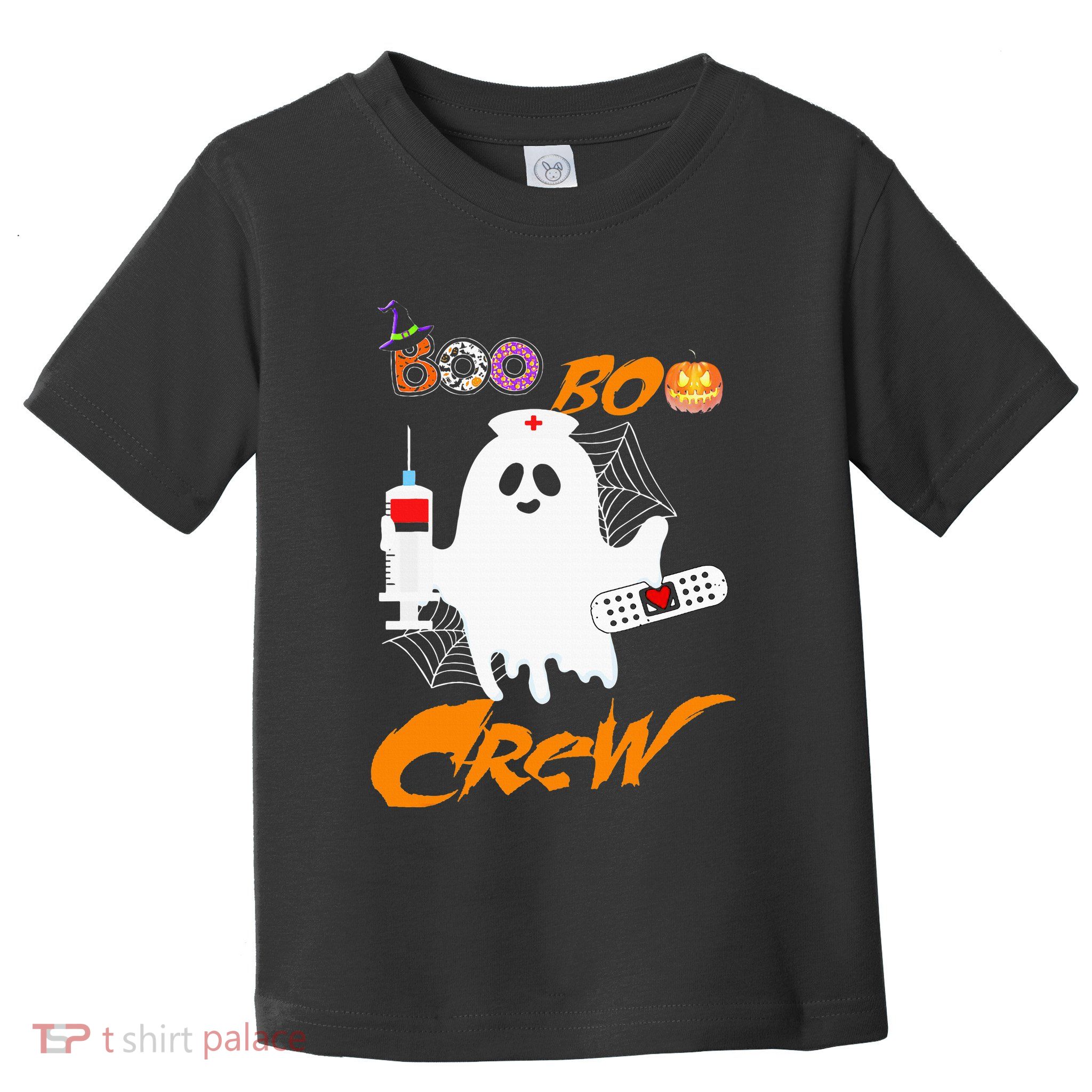 Boo Boo Crew Nurse Ghost Funny Halloween Costume Fun Gifts Toddler T-Shirt
