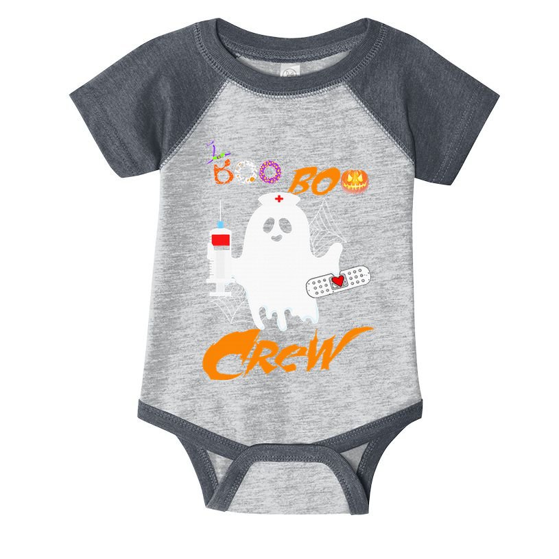 Boo Boo Crew Nurse Ghost Funny Halloween Costume Fun Gifts Infant Baby Jersey Bodysuit