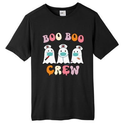 Boo Boo Crew Nurse Groovy Ghost Funny Halloween Gift Tall Fusion ChromaSoft Performance T-Shirt