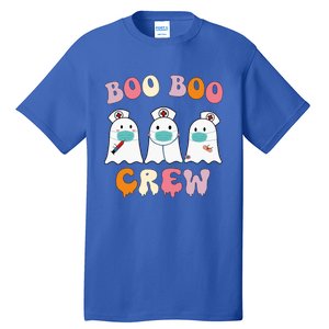 Boo Boo Crew Nurse Groovy Ghost Funny Halloween Gift Tall T-Shirt