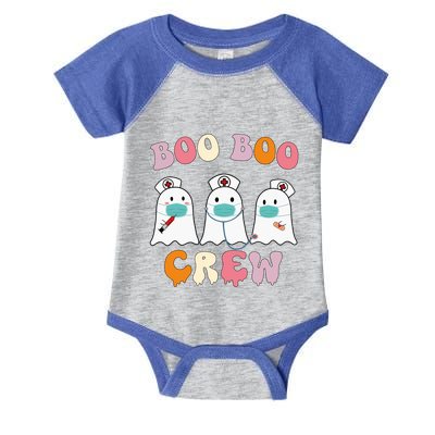 Boo Boo Crew Nurse Groovy Ghost Funny Halloween Gift Infant Baby Jersey Bodysuit