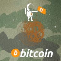 Bitcoin Btc Crypto To The Moon Featuring Astronaut Legacy Tie Dye Trucker Hat