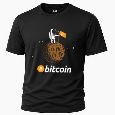 Bitcoin Btc Crypto To The Moon Featuring Astronaut Performance Shirt
