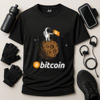 Bitcoin Btc Crypto To The Moon Featuring Astronaut Performance Shirt