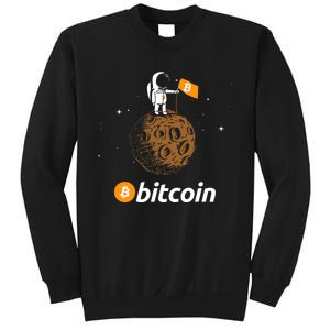 Bitcoin Btc Crypto To The Moon Featuring Astronaut Sweatshirt