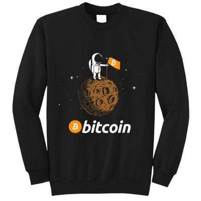 Bitcoin Btc Crypto To The Moon Featuring Astronaut Sweatshirt