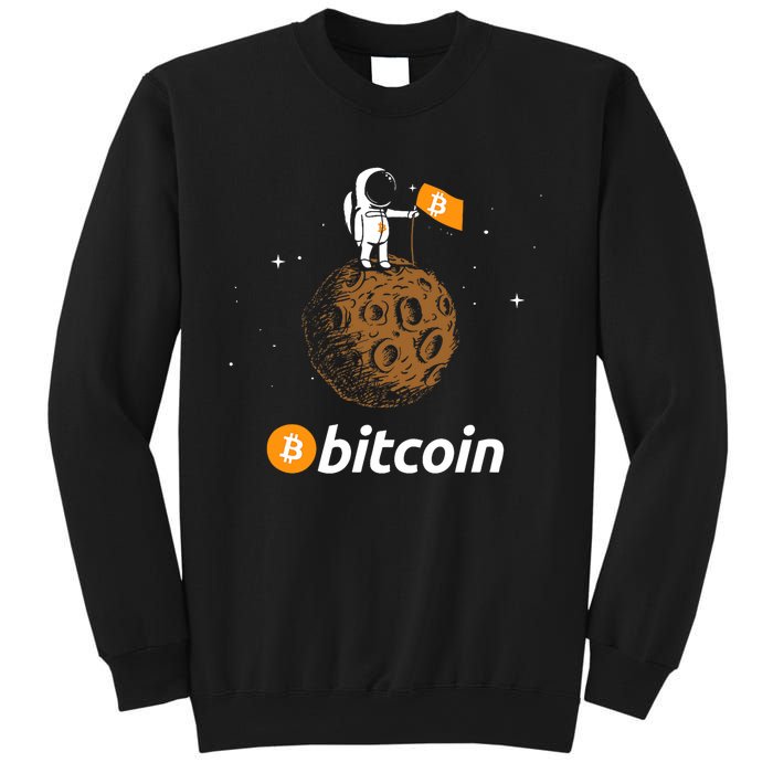 Bitcoin Btc Crypto To The Moon Featuring Astronaut Sweatshirt