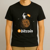 Bitcoin Btc Crypto To The Moon Featuring Astronaut T-Shirt